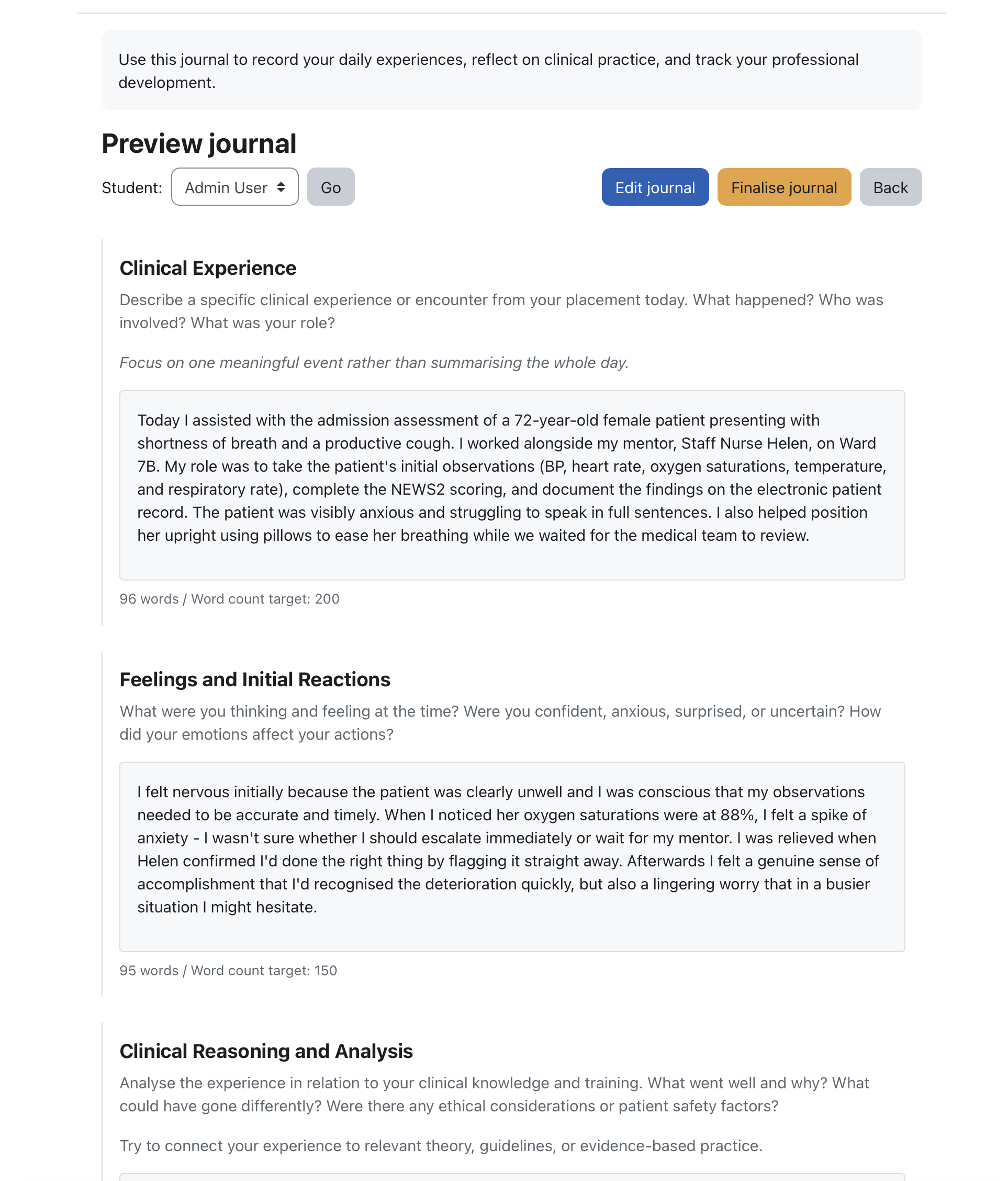 Journaler screenshot 4